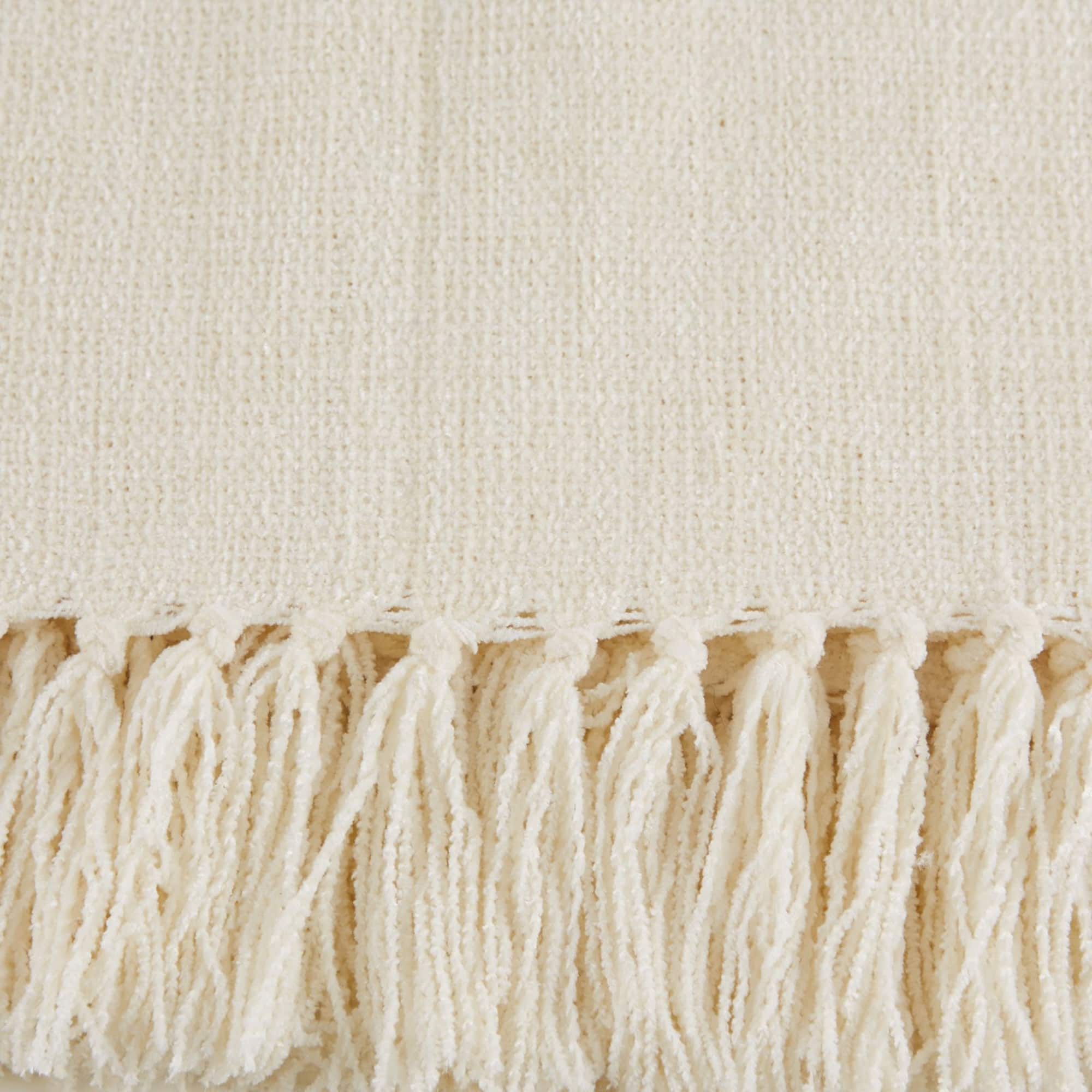DII® Soft Cream Chenille Throw